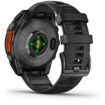 Garmin 010-02904-09 fēnix 8 47 mm AMOLED 全方位戶外進階GPS智慧腕錶 (岩灰白鋼錶圈/ 黑色矽膠錶錶帶)
